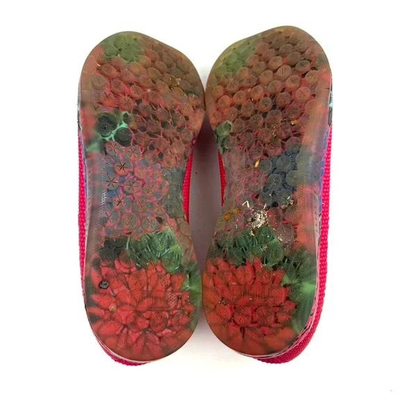 NO BULL Super Fabric Sneakers 9.5 Womens Lace up Mens 8 Bright Red Pink - Picture 8 of 12